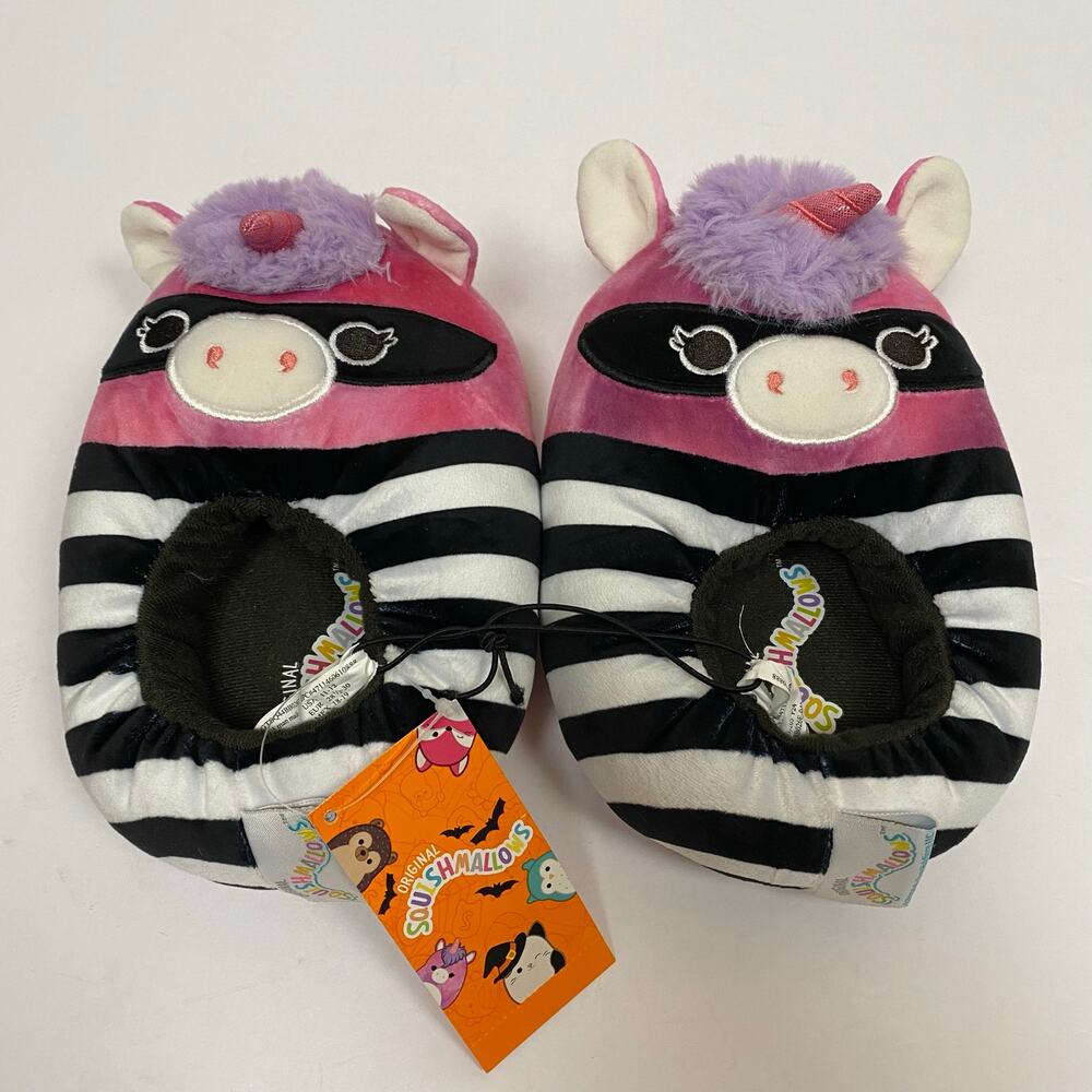 Squishmallows Unicorn Halloween Plush Slippers Kids 11-12
